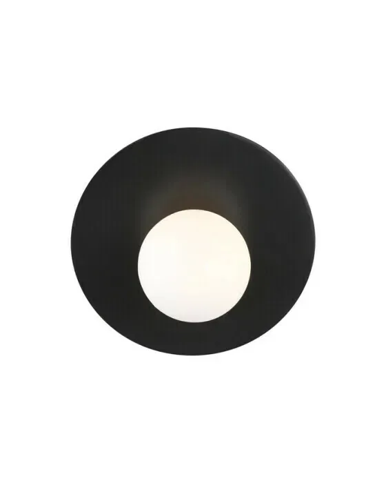 Nodes Large Angled Sconce Midnight Black