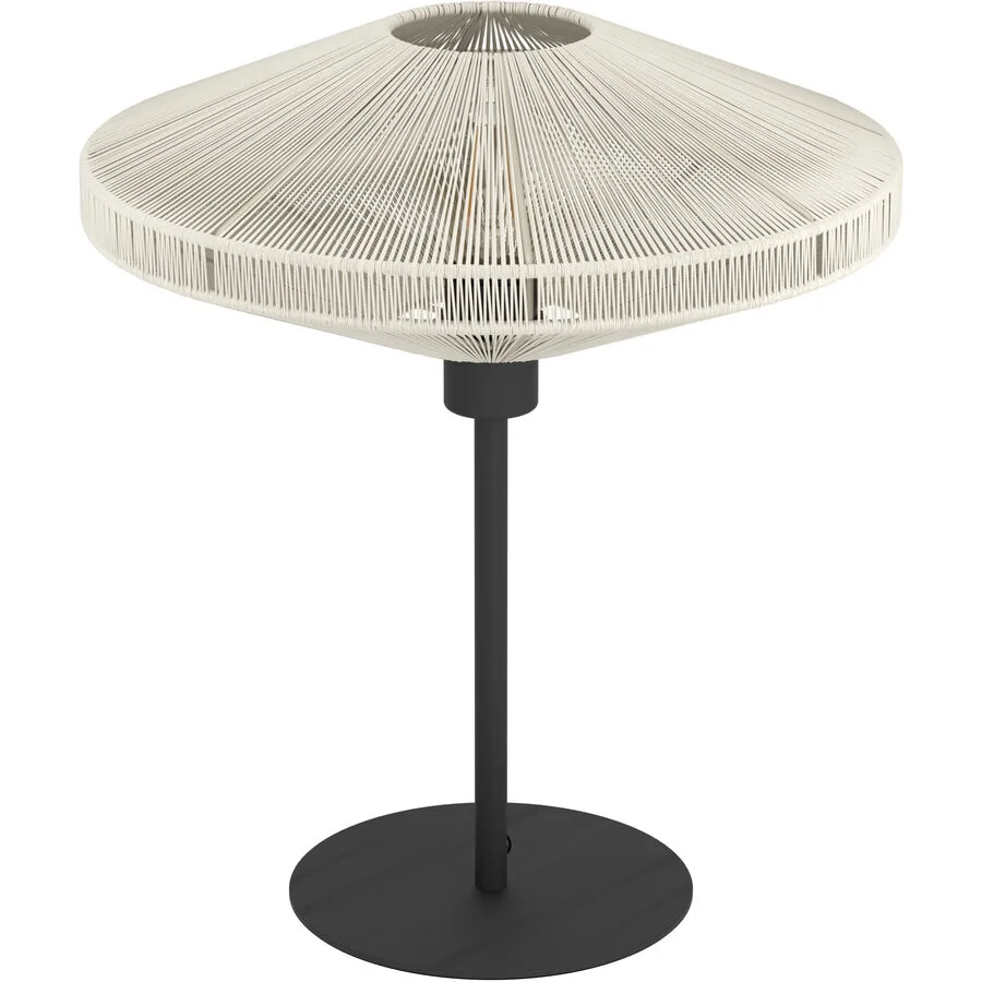 Eglo Tischlampe Midsumer Schwarz Stahl 44 cm