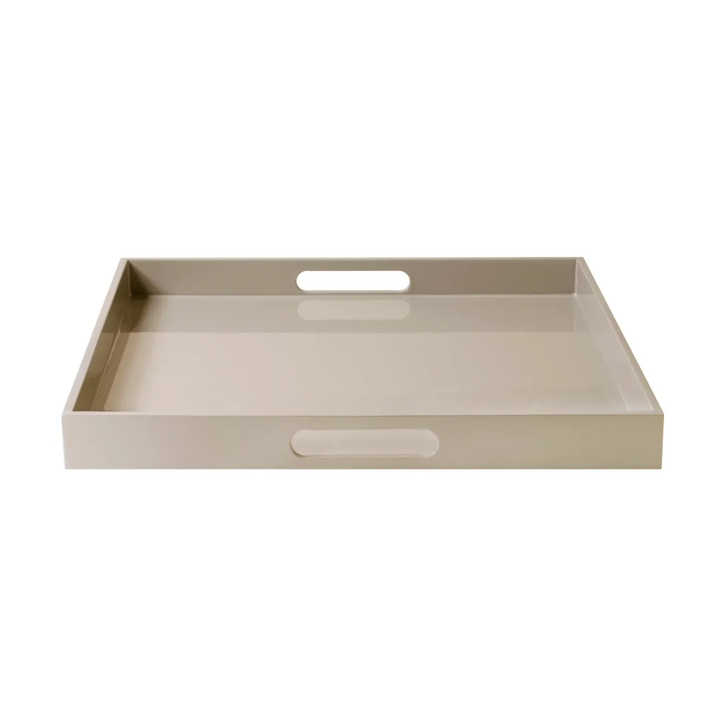 Mojoo Lux lackiertes Serviertablett 40x40x4 cm Fawn