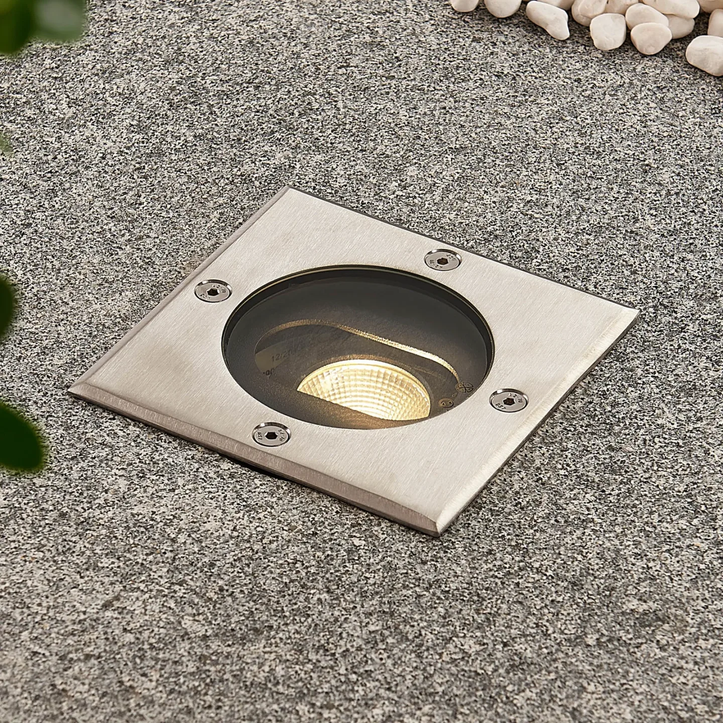 Doris LED Square Erd Spot Steel - Lucande - Modern - Metall - Eckig