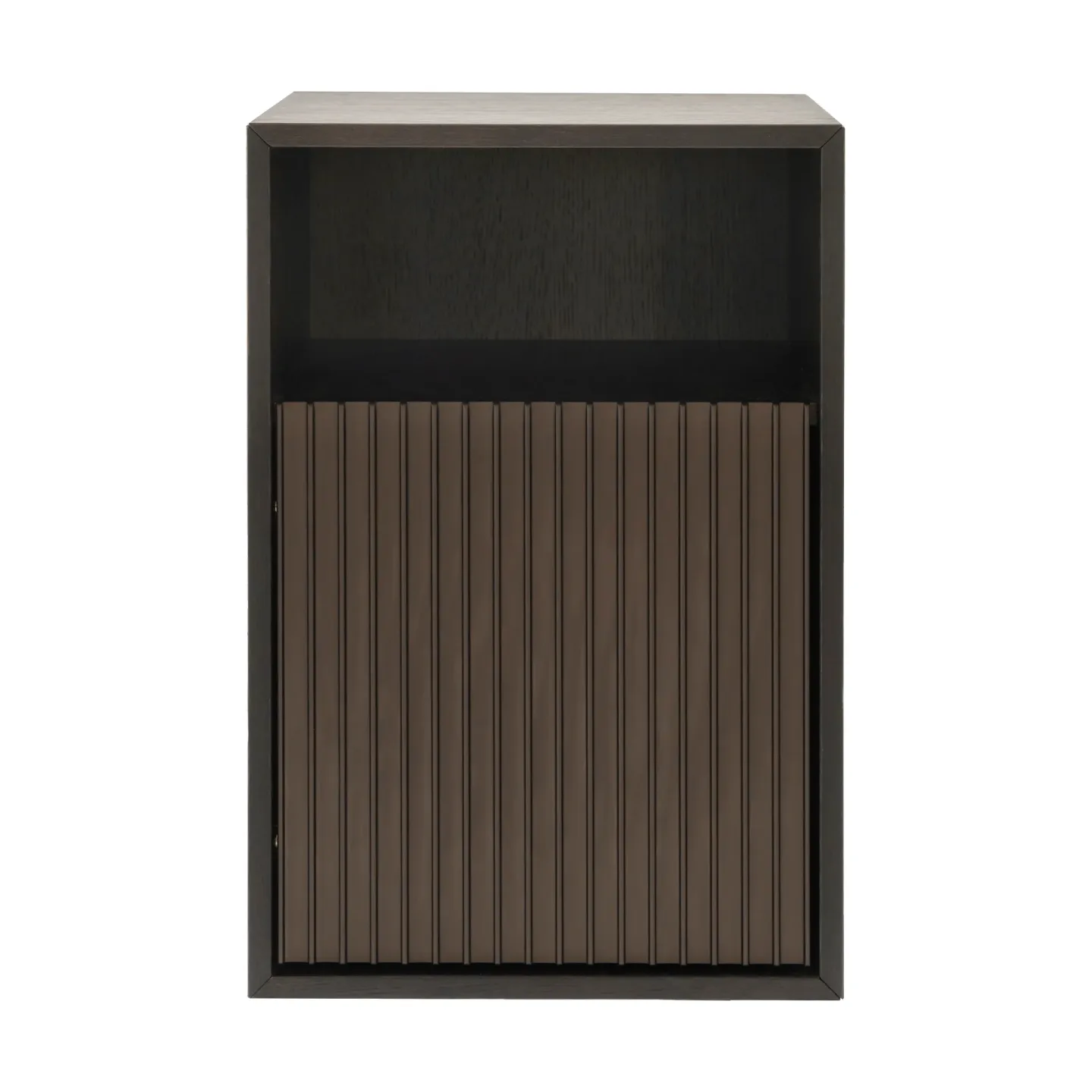 Vipp Vipp672 sängbord Mörk ek-ljus aluminium, vägg, 31,5x48x38 cm