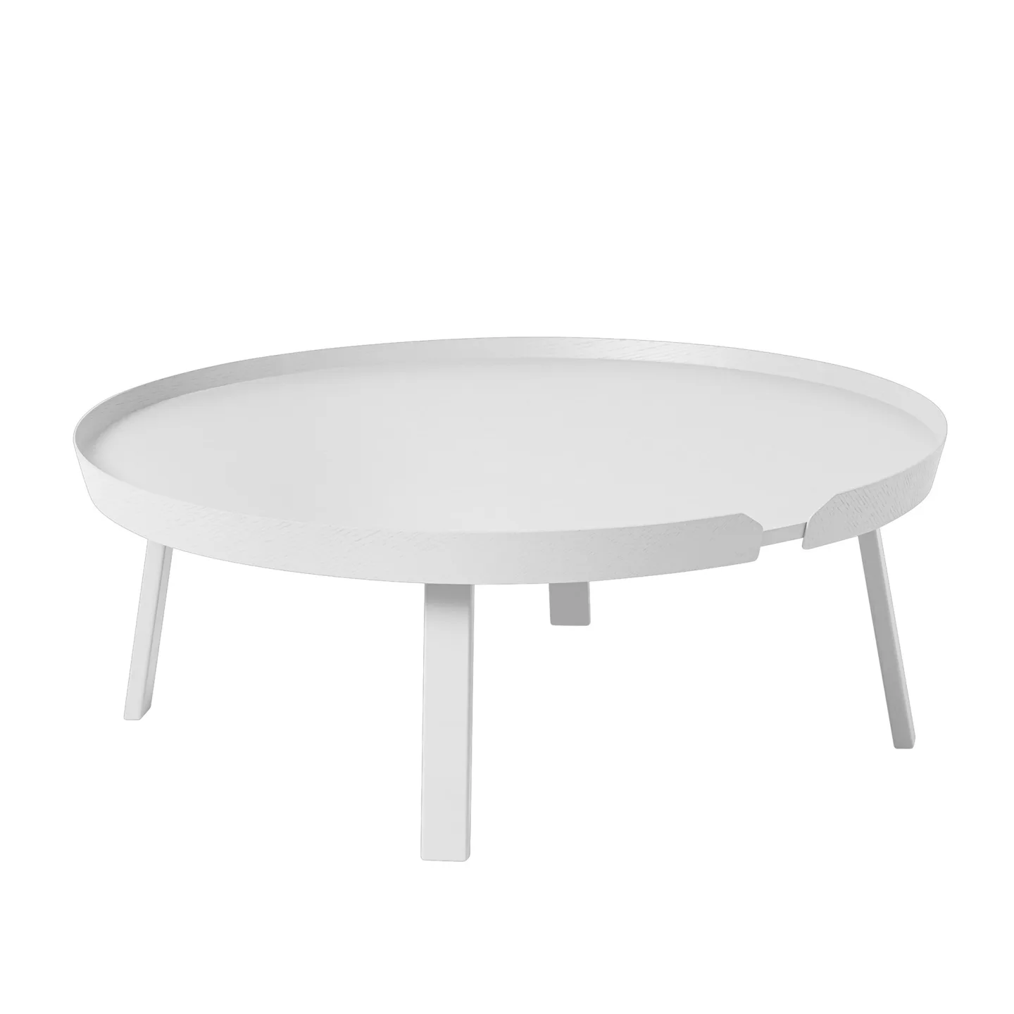 Muuto - Around Coffee Table - XL, Utförande - Vit - Soffbord - Thomas Bentzen - Vit - Trä