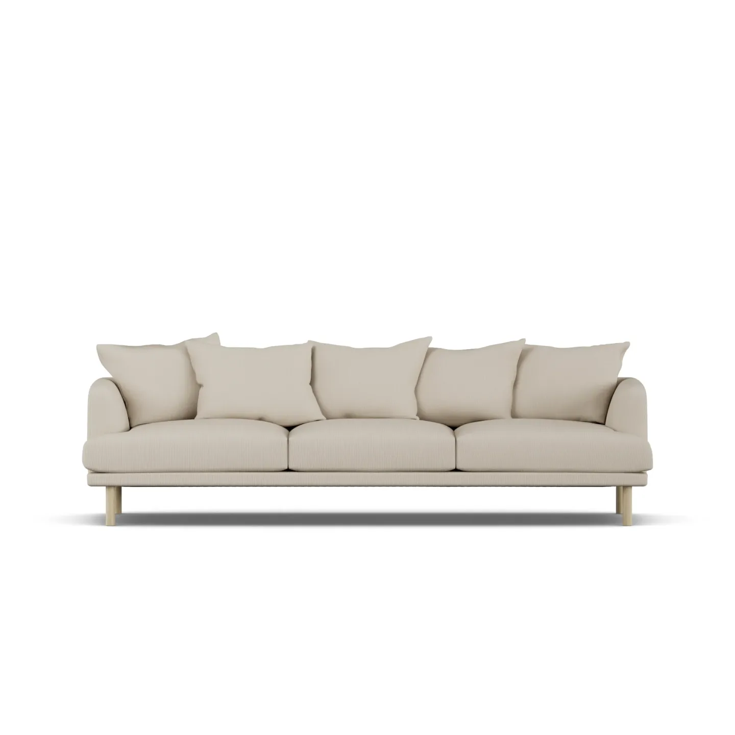 1898 Sjövik Sofa Jump Beige 1956-Eiche weiß geölt, 3,5-sitzig