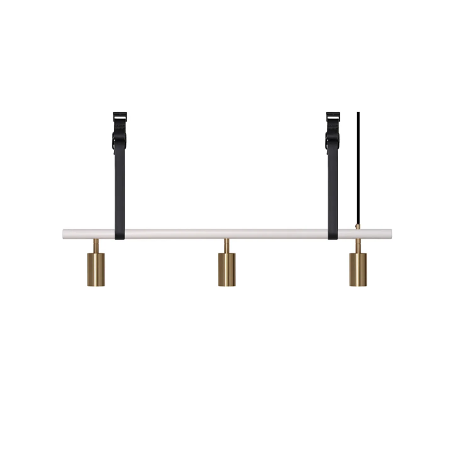 Rubn - Long John 3 White/Brass / Black Leather - Takkronor - Niclas Hoflin - Guld,Vit