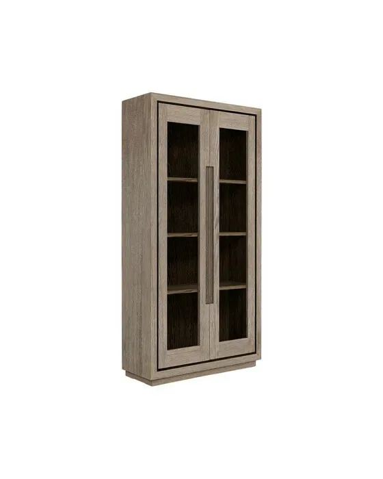 Hunter Glass Cabinet Antique Gray