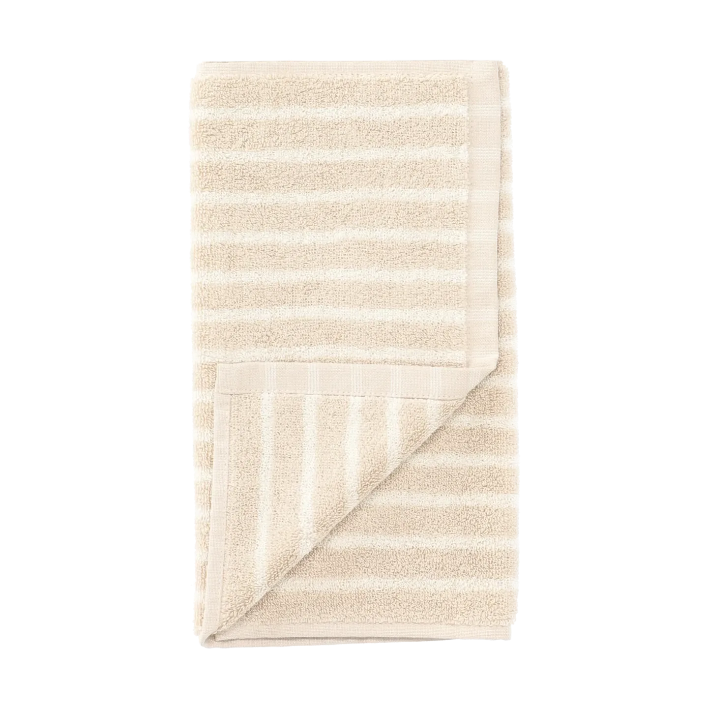 Scandi Living Drift Handtuch 30x50 cm Beige-weiß