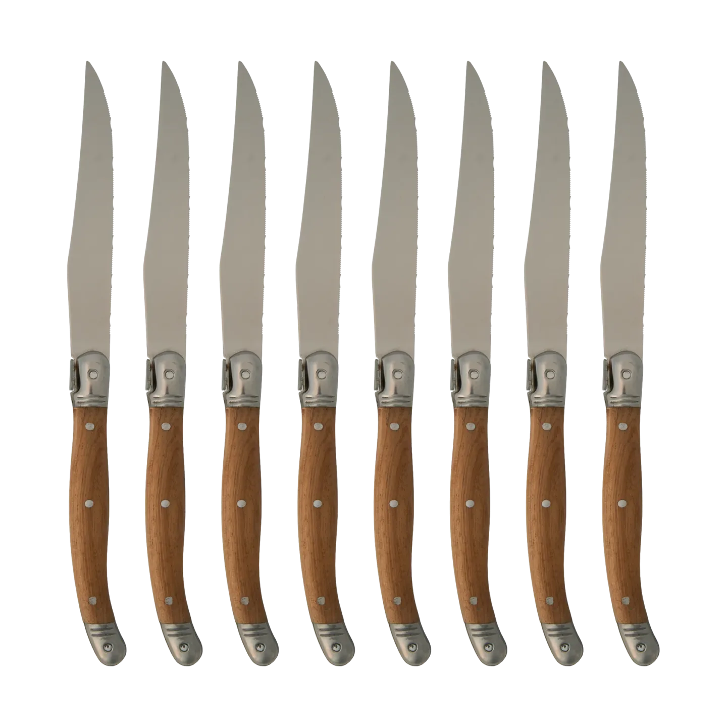 Nordwik Nordwik Grillmesser 8er-Pack Edelstahl-holz