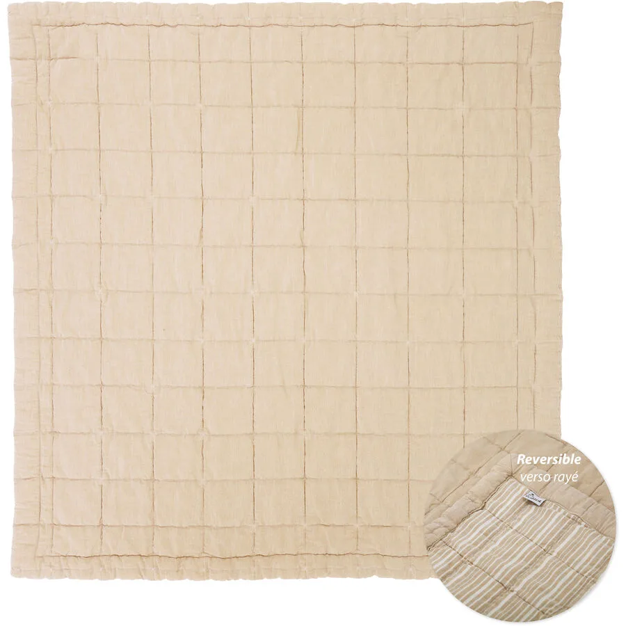Krabbeldecke Adelinda Toffee Baumwolle 100 x 87 cm