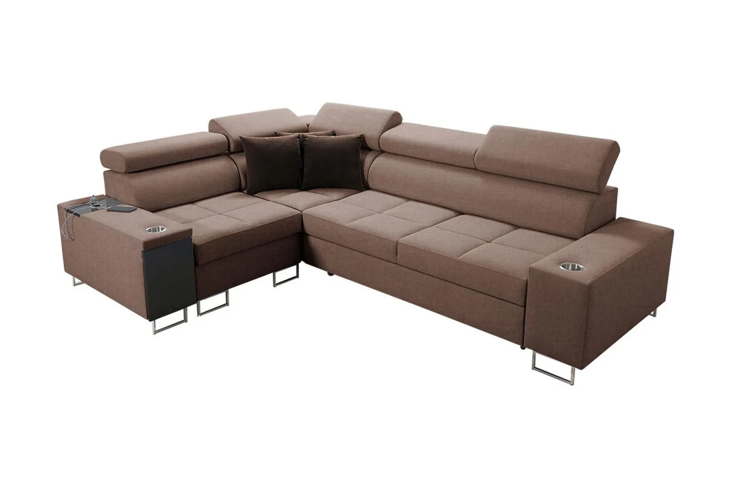 Morenia 3-sits Hörnbäddsoffa Universal - Brun