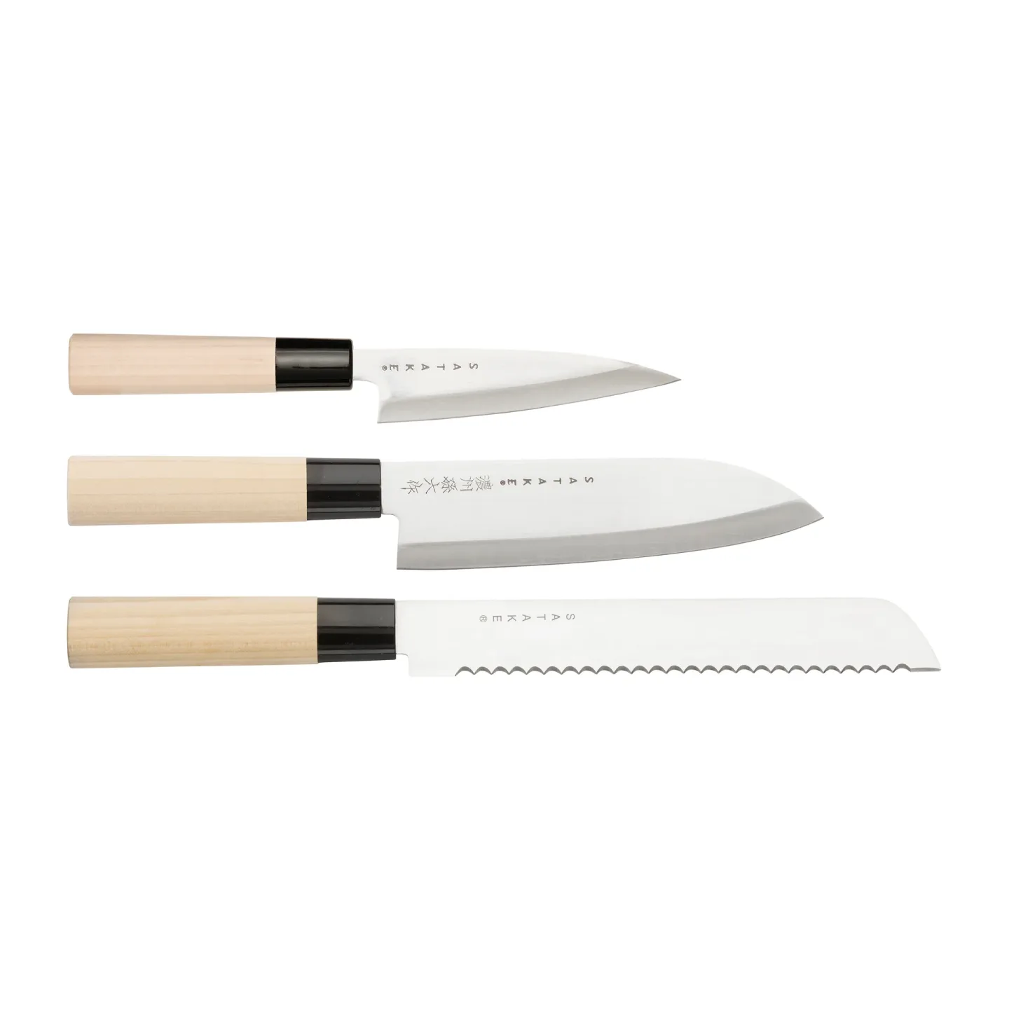 Satake Satake Houcho Messerset 3 Teile Hi Carbon Steel