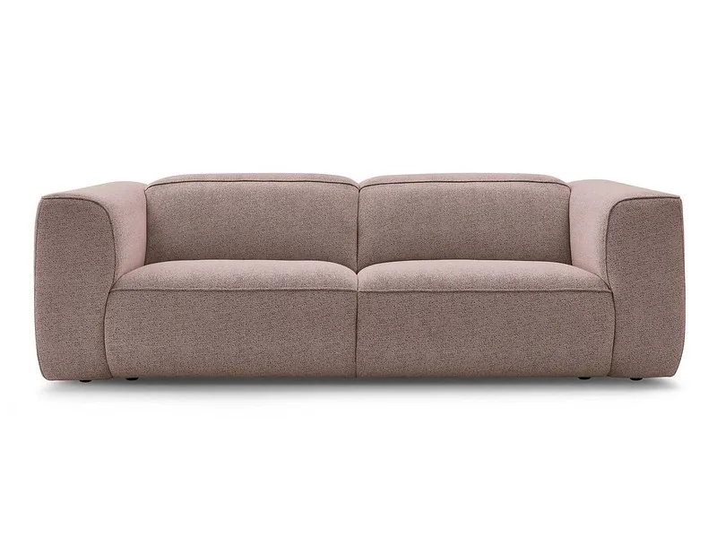 3er Sofa BOBOCHIC WILLIAM Stoff chiniert rosa