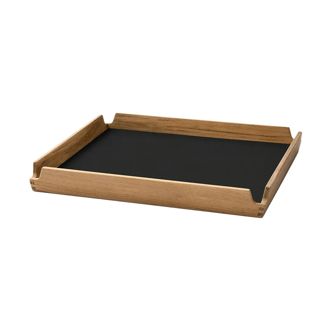 LIND DNA Airy Teak-Tablett square S Nupo black ink