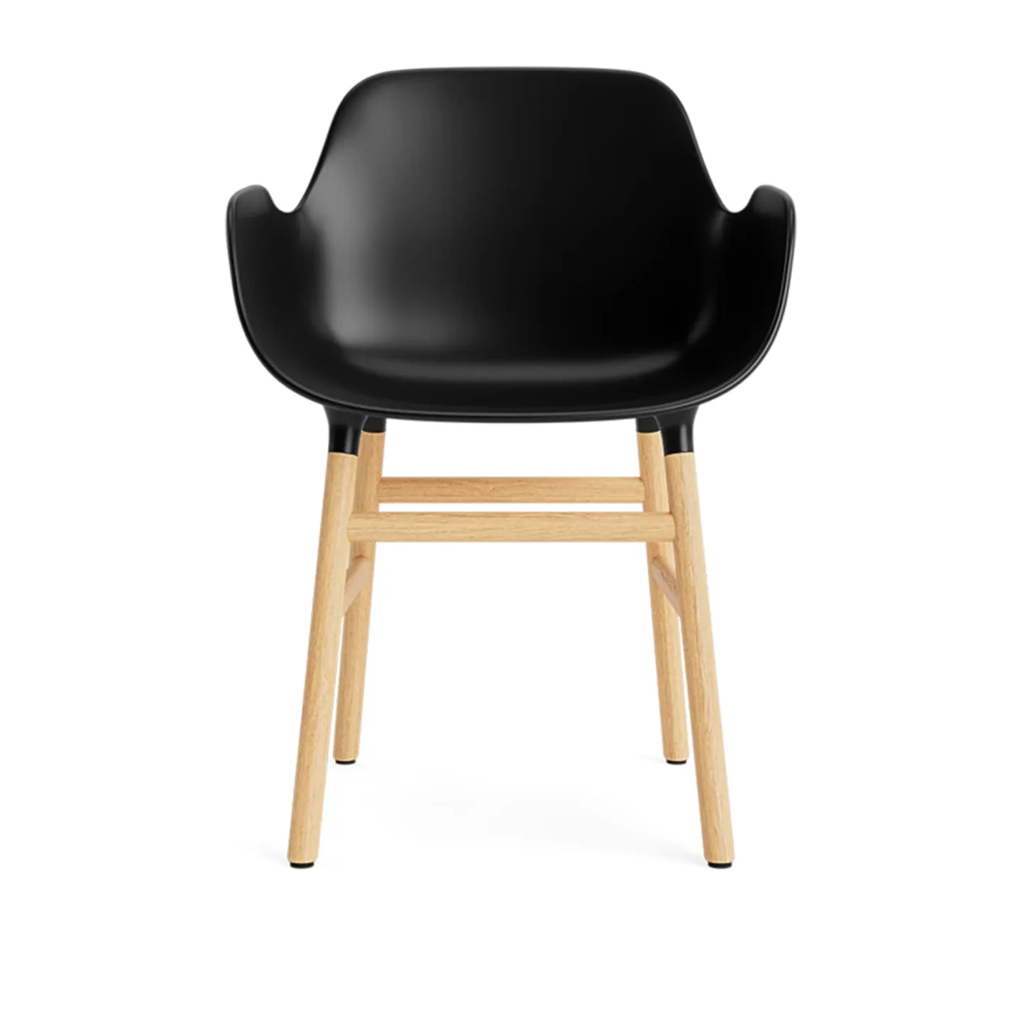 Normann Copenhagen - Form Armchair Oak Black - Matstolar - Simon Legald - Svart - Trä/Plast