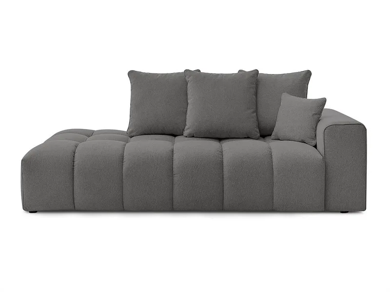 3er Sofa BOBOCHIC MONT-BLANC Stoff chiniert dunkelgrau