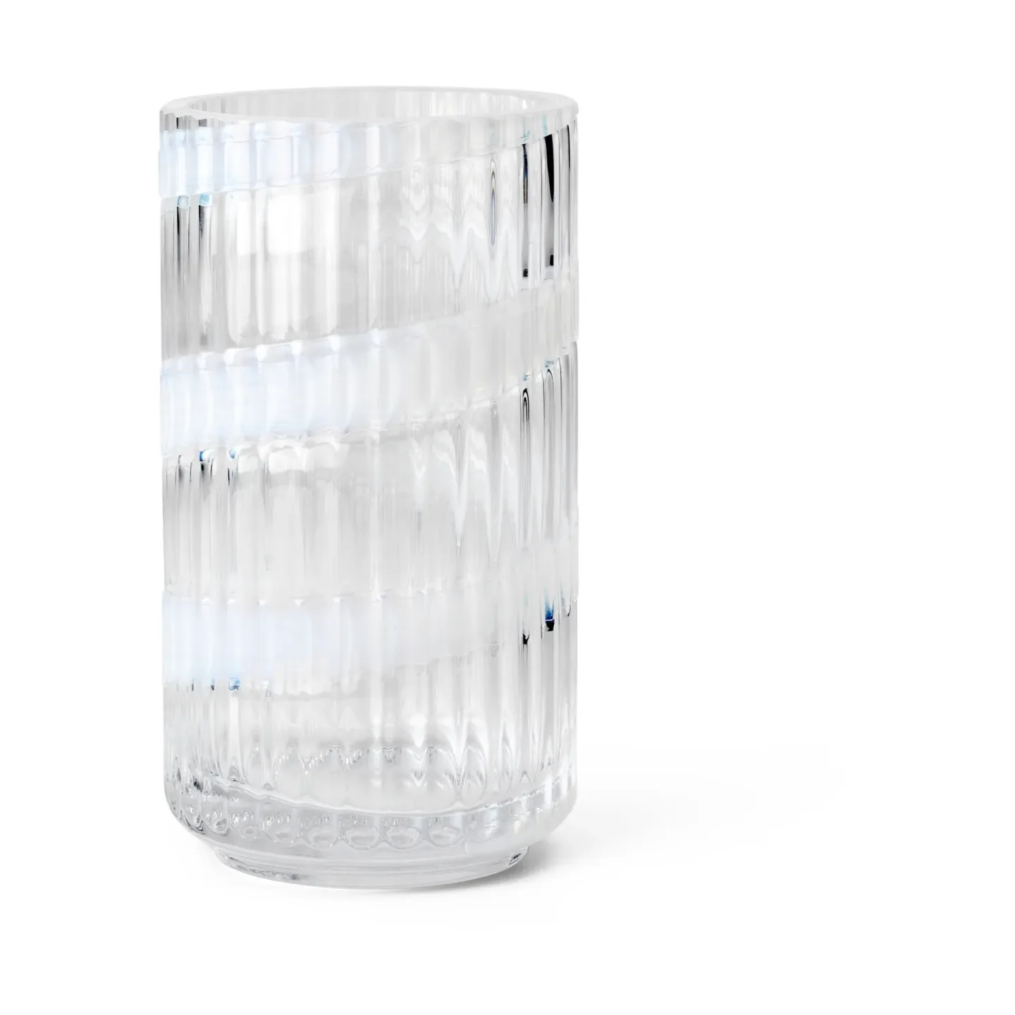Lyngby Porcelæn Lyngby Vase White swirl, 15,5 cm