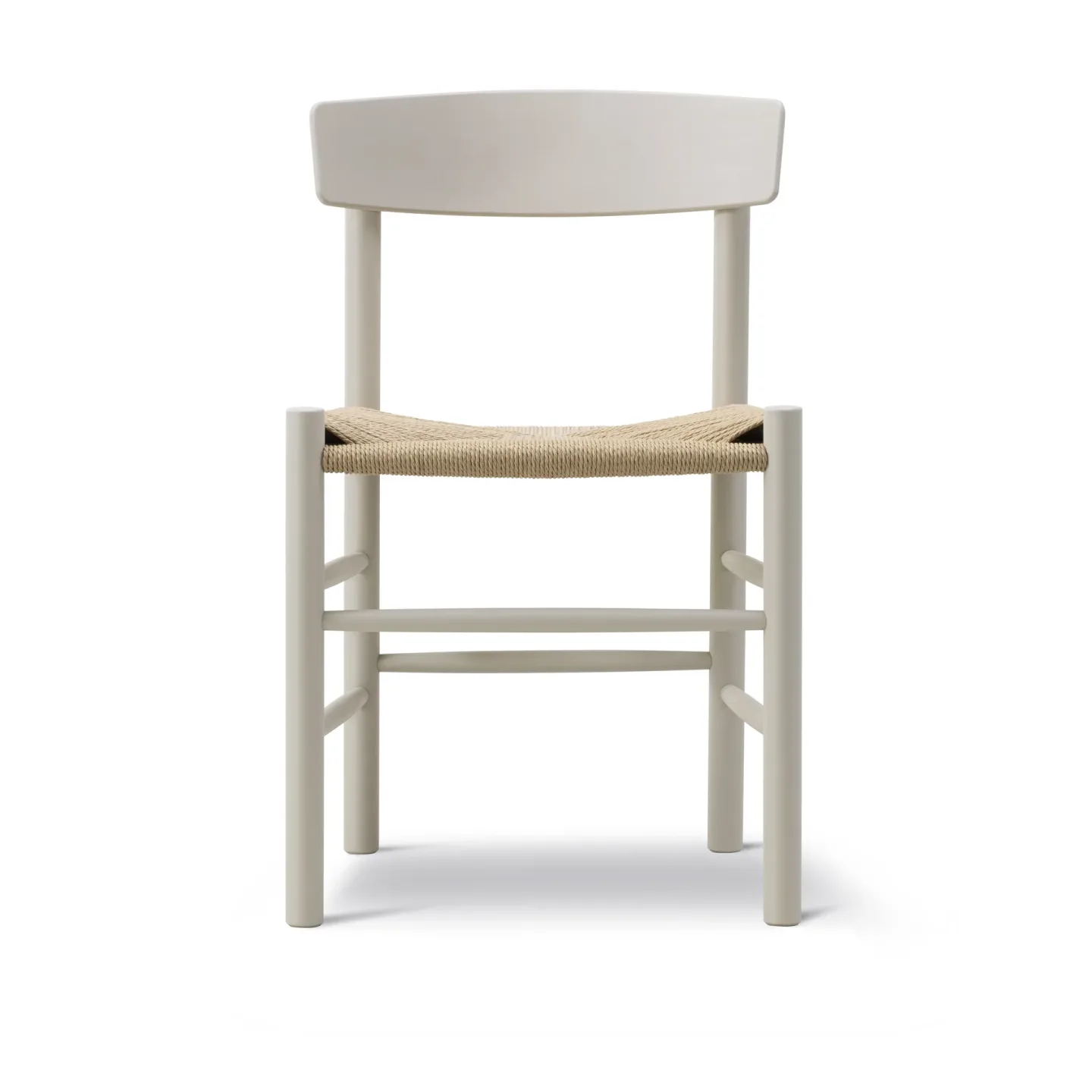 Fredericia Furniture J39 stol Pebble grey-flätad natur