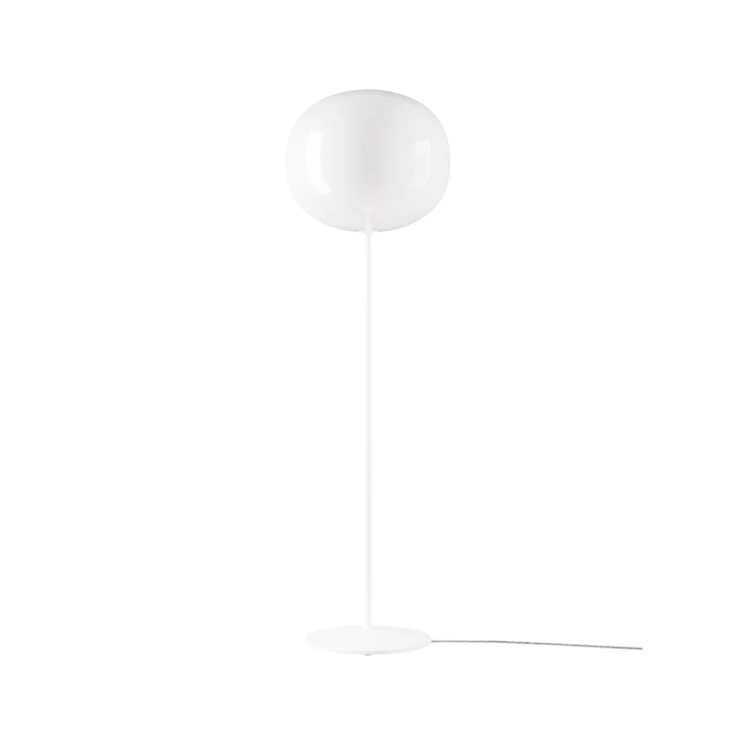 Volum 42 Golvlampa Short Glossy Vit - Lodes - Vardagsrum - Glas