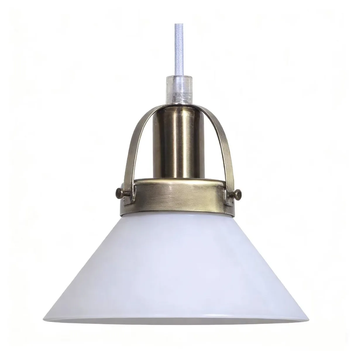 Lampan - Mäster Ø15 - Fönsterlampa - Antikmässing/vit