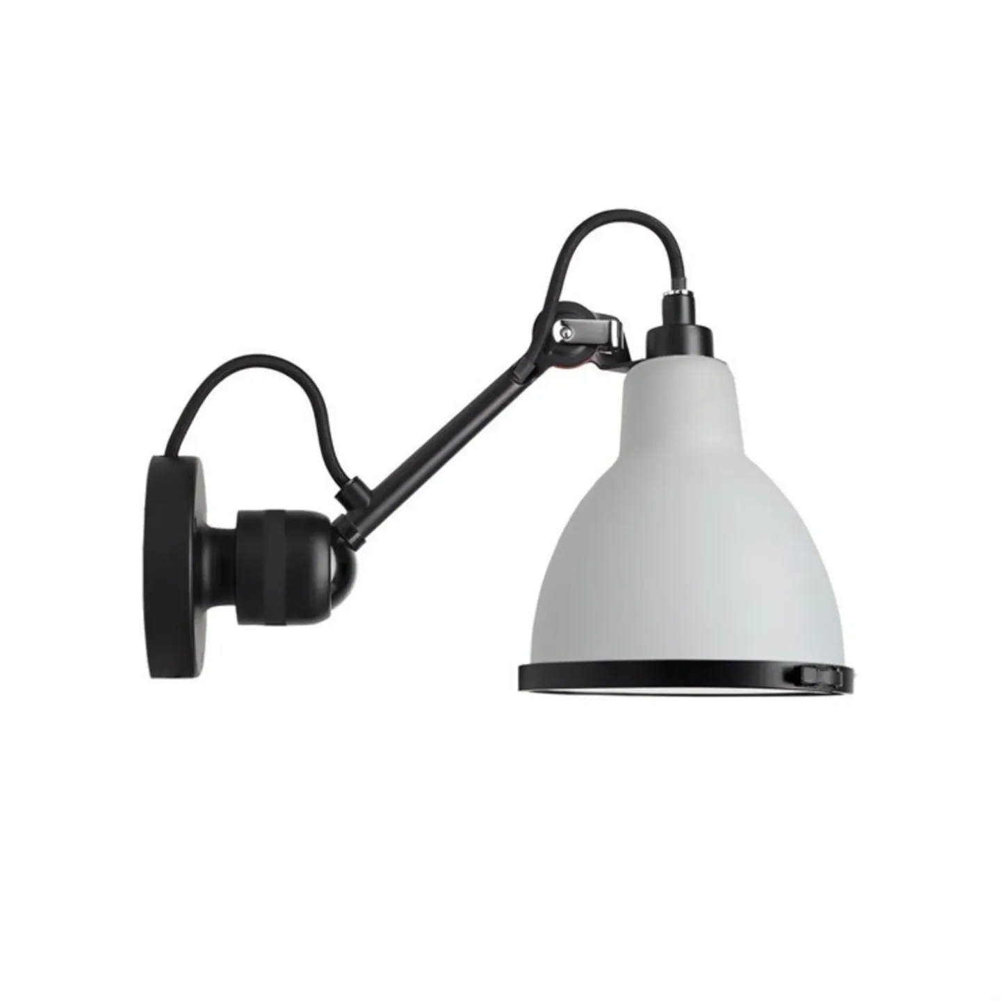 304 Bathroom Wandleuchte Scwarz/Polycarbonat - Lampe Gras - Badezimmer - Design - Metall