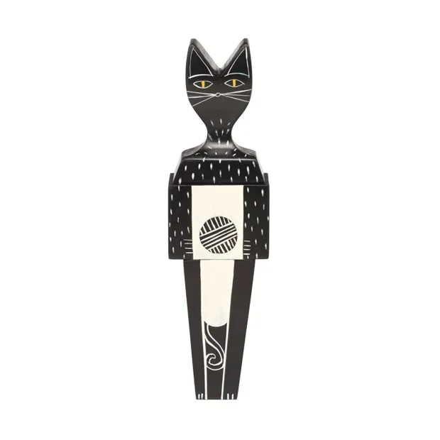 Vitra Wooden Dolls svart/vit, cat, small