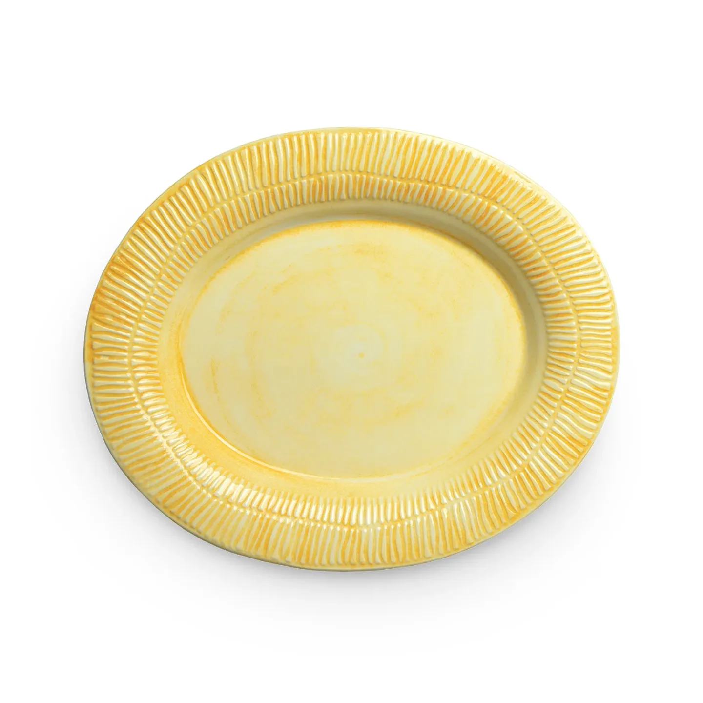 Mateus Stripes Teller 30 x 35cm Gelb