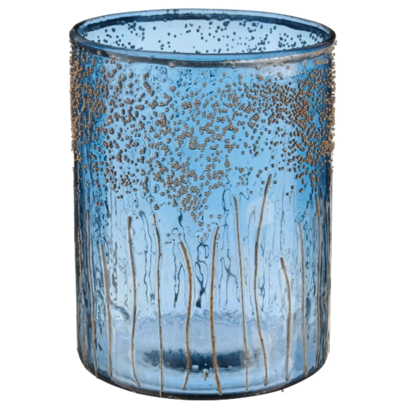 Gasper Windlicht Glas, Royalblau | Schubiger Möbel