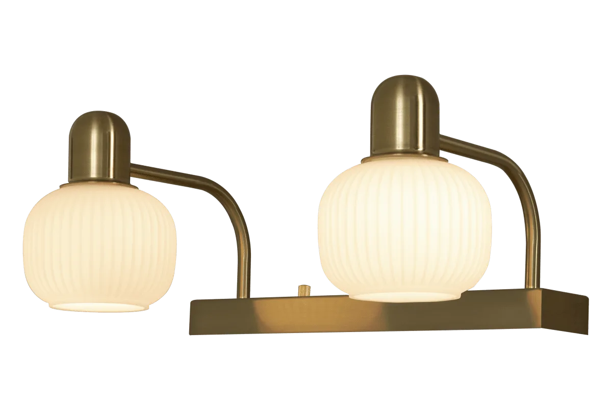 Aneta Lighting - Messina 33cm - Badrumslampa - Matt Mässing