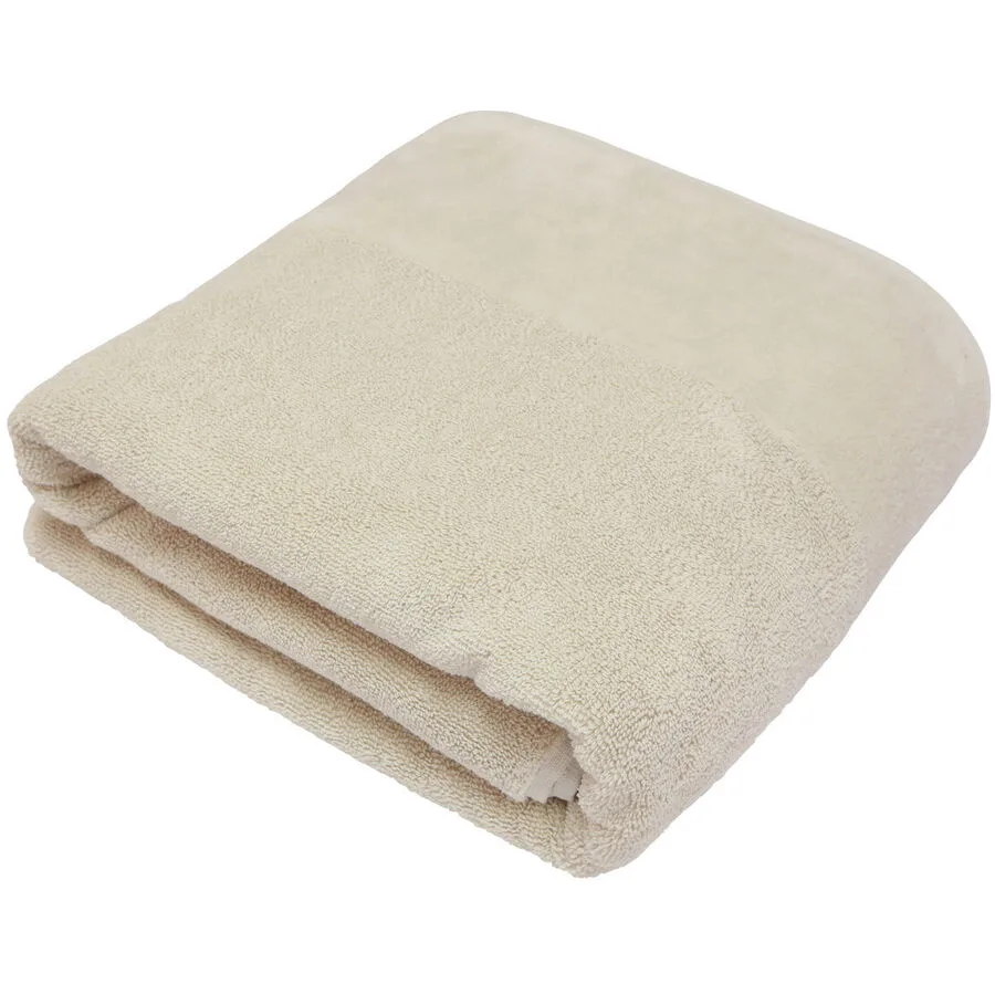 Living Home Badetuch Softfeel beige Baumwolle