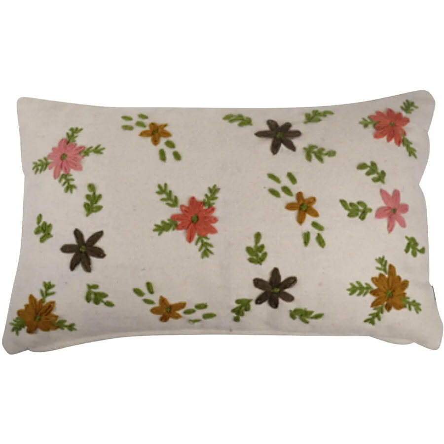 Zierkissen Nora offwhite Wolle B 30 T 50 cm