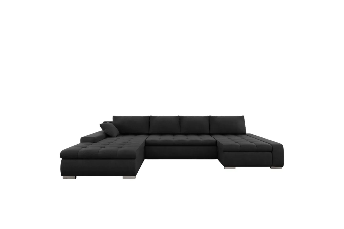 Gamal Soffa Dubbeldivan 4-sits - Svart