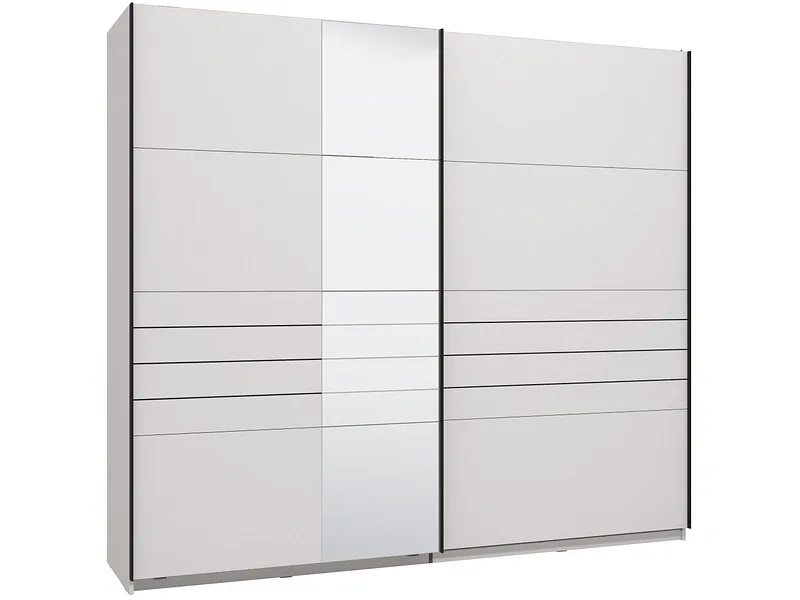 Schwebetürenschrank JASPER weiss 2 Türen