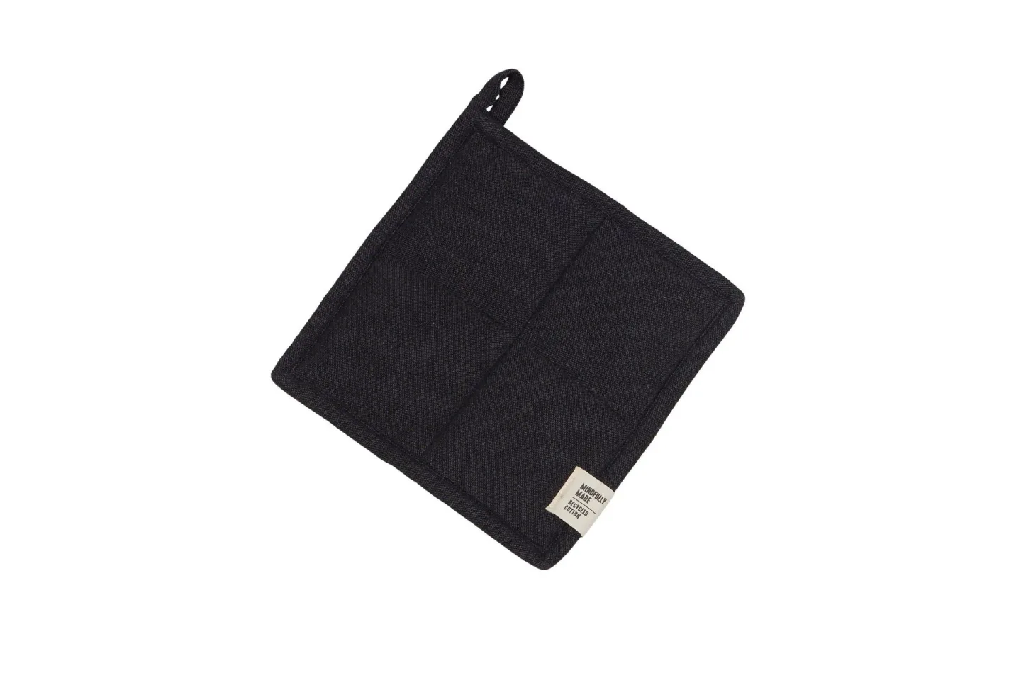 Vide Grytlapp 20x20 cm - Svart