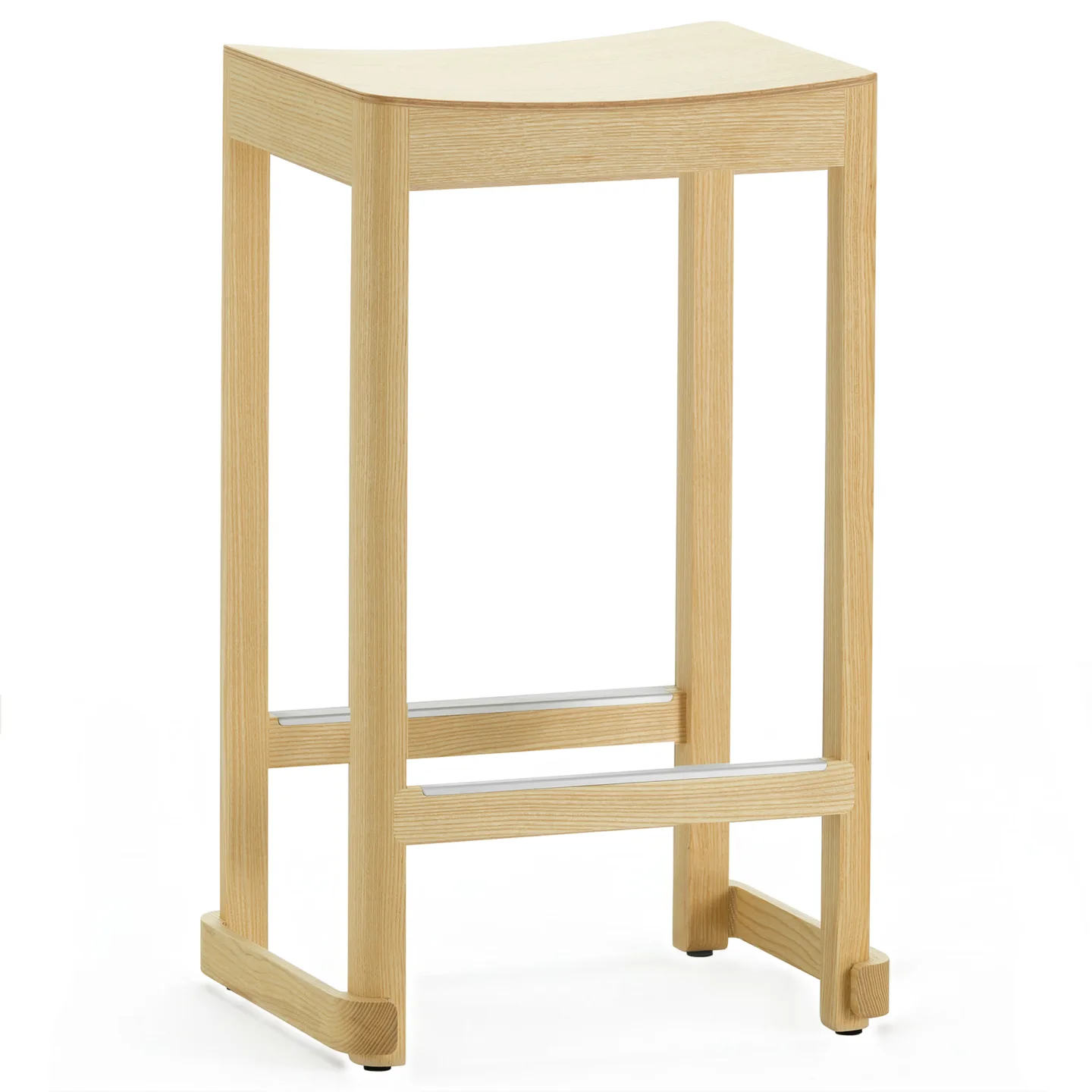 Artek - Atelier Stool 65 cm Ash Natural Lacquered - Barstolar - TAF Studio - Träfärgad - Trä