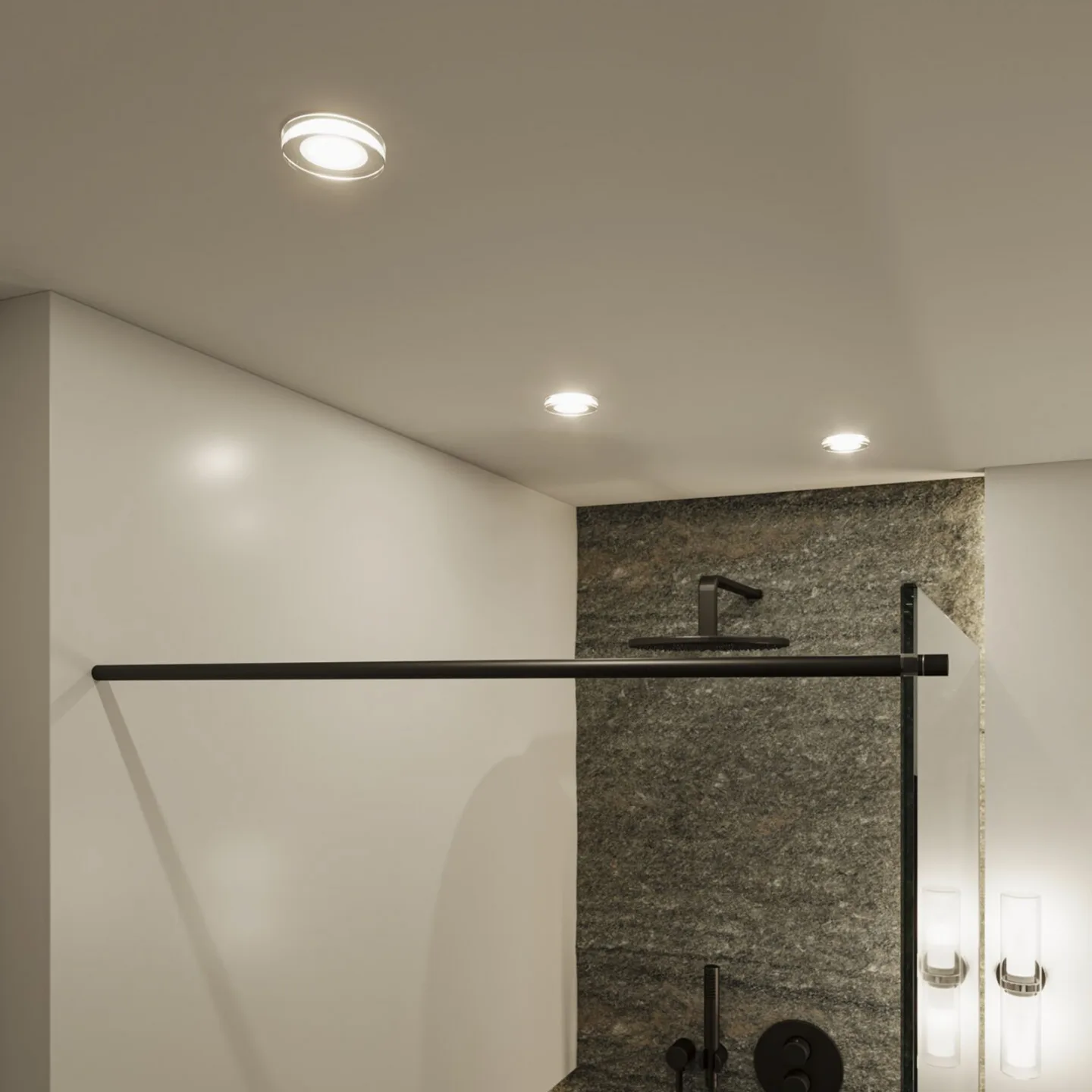 Luena Recessed Loftlampe IP65 Dim. Hvid - Paulmann - Badeværelse - Moderne - Metal - Med én lyskilde