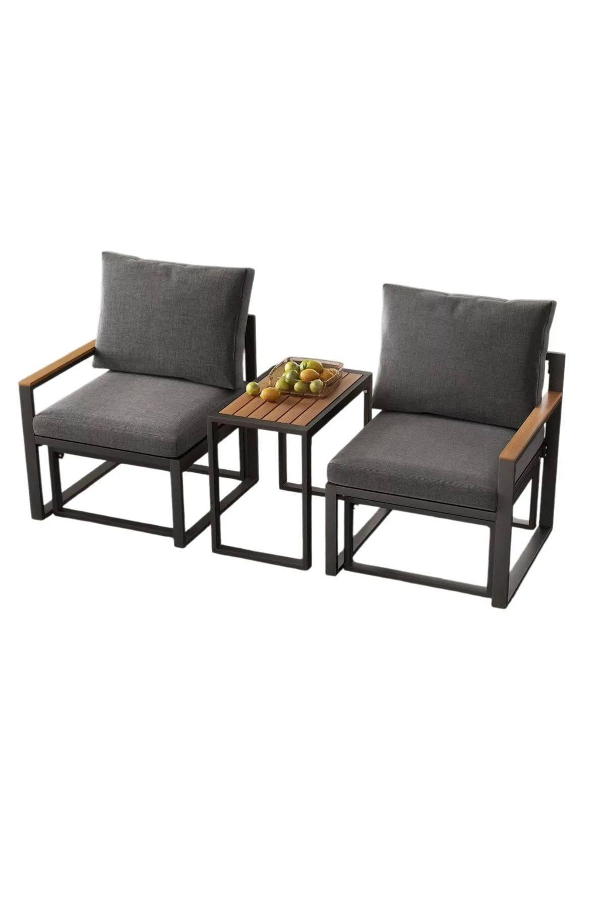 Linto Trädgårdsloungeset 64x68x64 cm - Grå