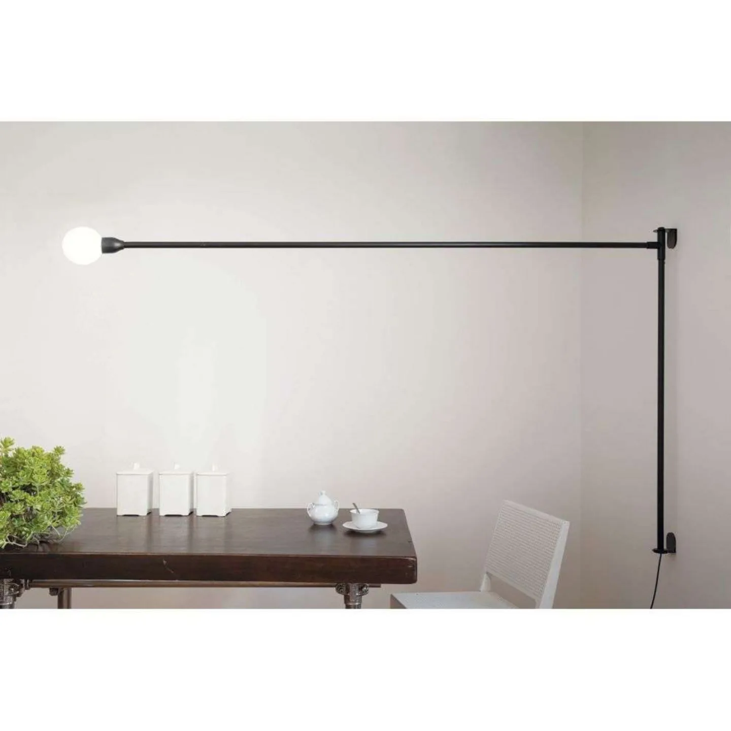 Potence Pivotante Wandleuchte Black - Nemo Lighting - Wohnzimmer - Metall