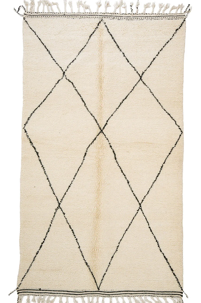 Kelim-teppe Marokkansk Beni Ourain 155 x 270 cm (Størrelse: 155 x 270 cm)