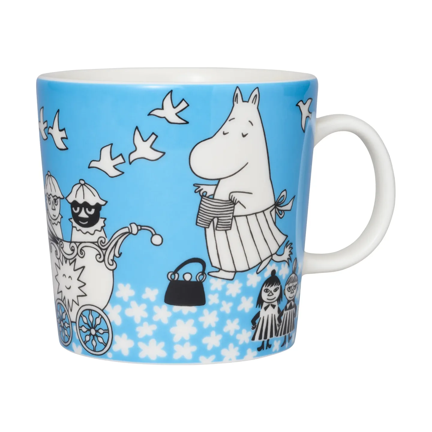 Moomin Arabia Mumin Frieden Tasse 40cl Blau