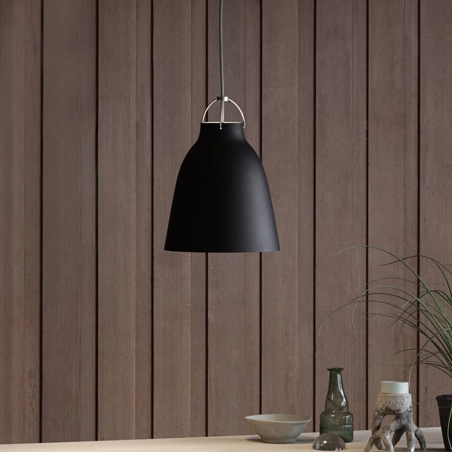 Fritz Hansen Caravaggio P2 Pendelleuchte matt Black