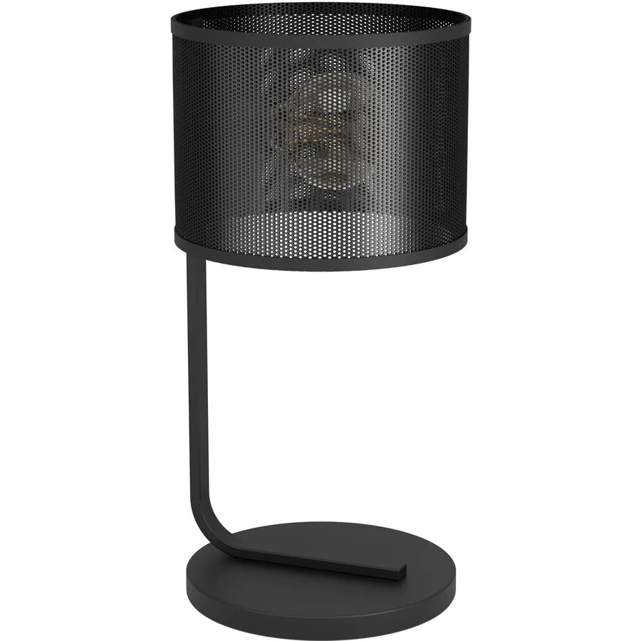 Eglo Tischlampe Manby Schwarz Stahl 24 cm 48.5 cm