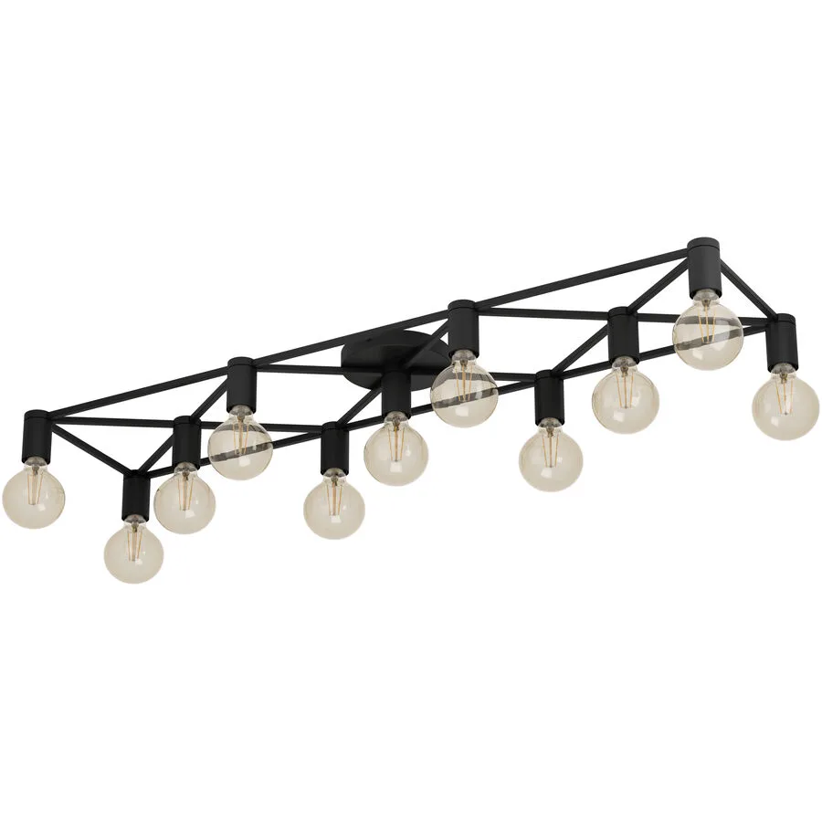 Eglo Deckenlampe Speke Schwarz Stahl 31 cm 10.5 cm