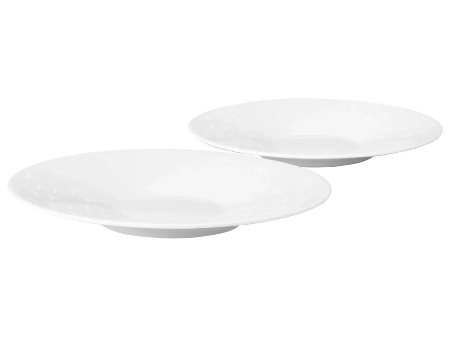 Joop Untertassen Set à 2 Stk Faded Cornflower, Weiss Auf Weiss Weiss | Schubiger Möbel