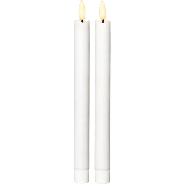 Antikljus LED Höga 2 -pack Vita