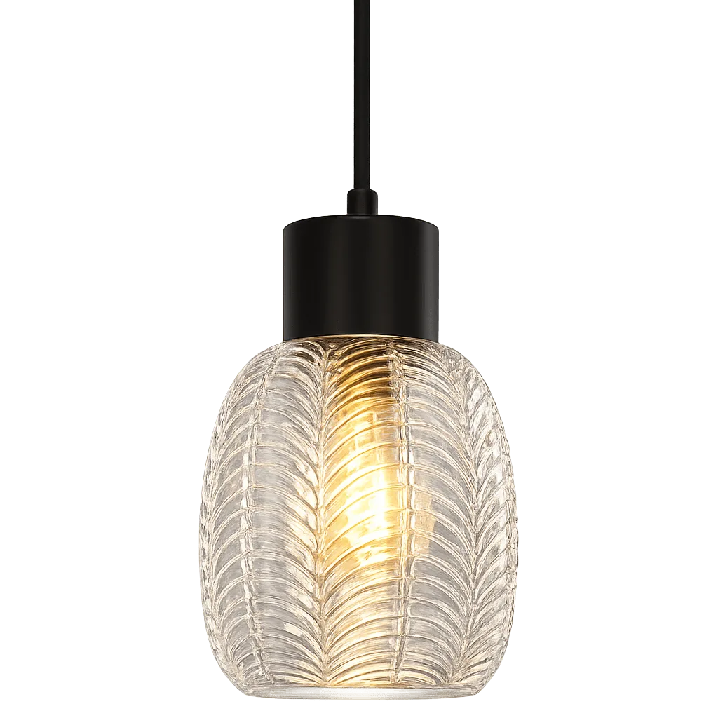 Lampan - Tabaco Ø14 - Fönsterlampa - Transparent/svart