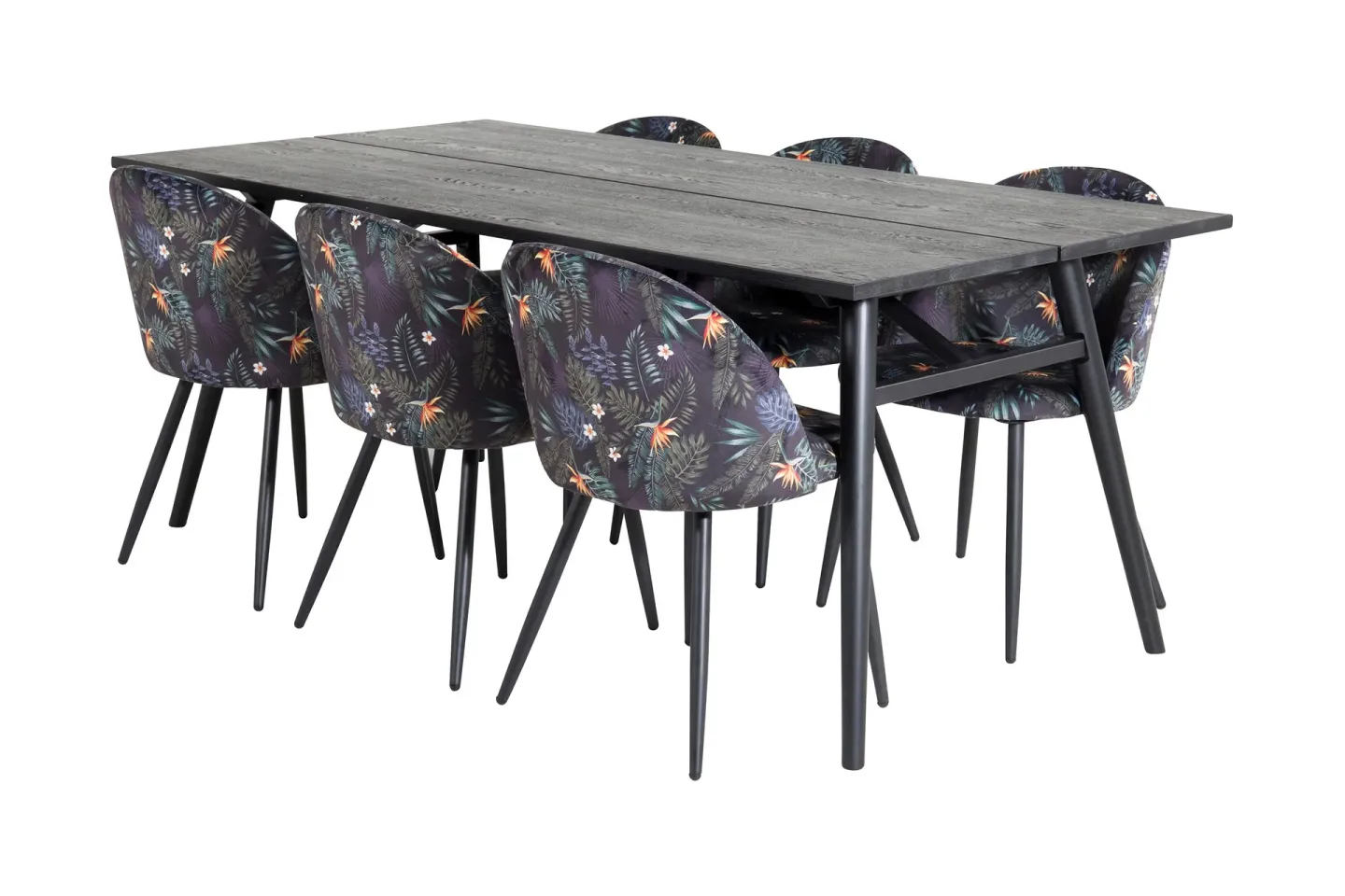 Zenazmi Matgrupp 195 cm + 6 Sedavi Matstolar -
