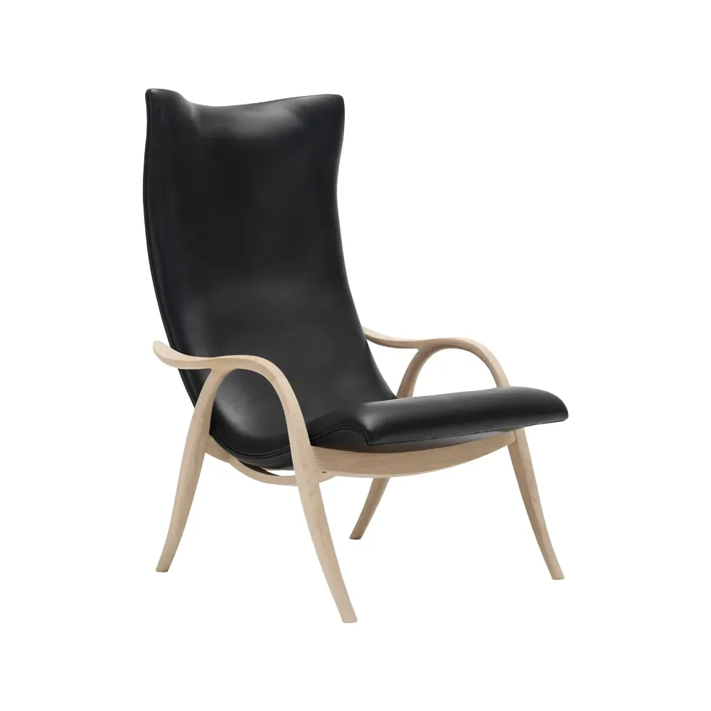 Carl Hansen & Søn FH429 Signature fåtölj Vitoljad ek-läder sif 98