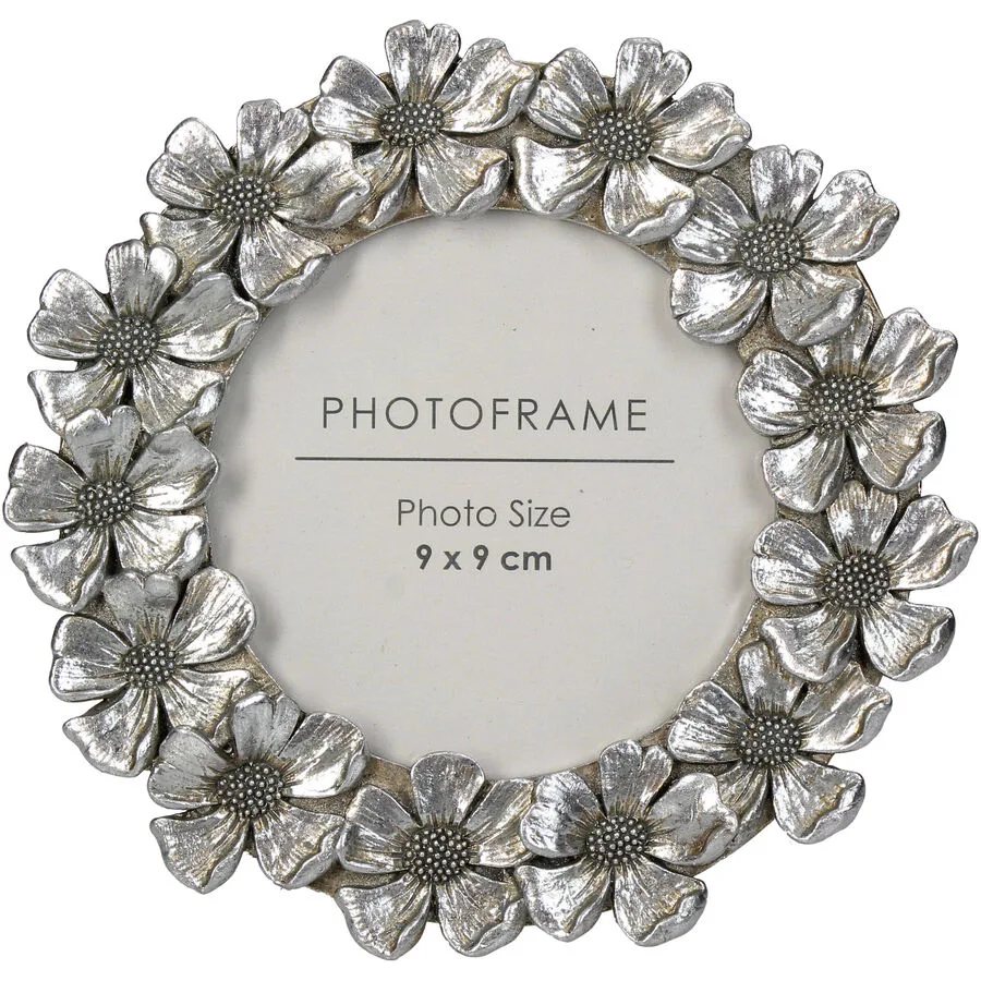 Bilderrahmen Natural & Feminine Glamour silber Polyresin/Glas