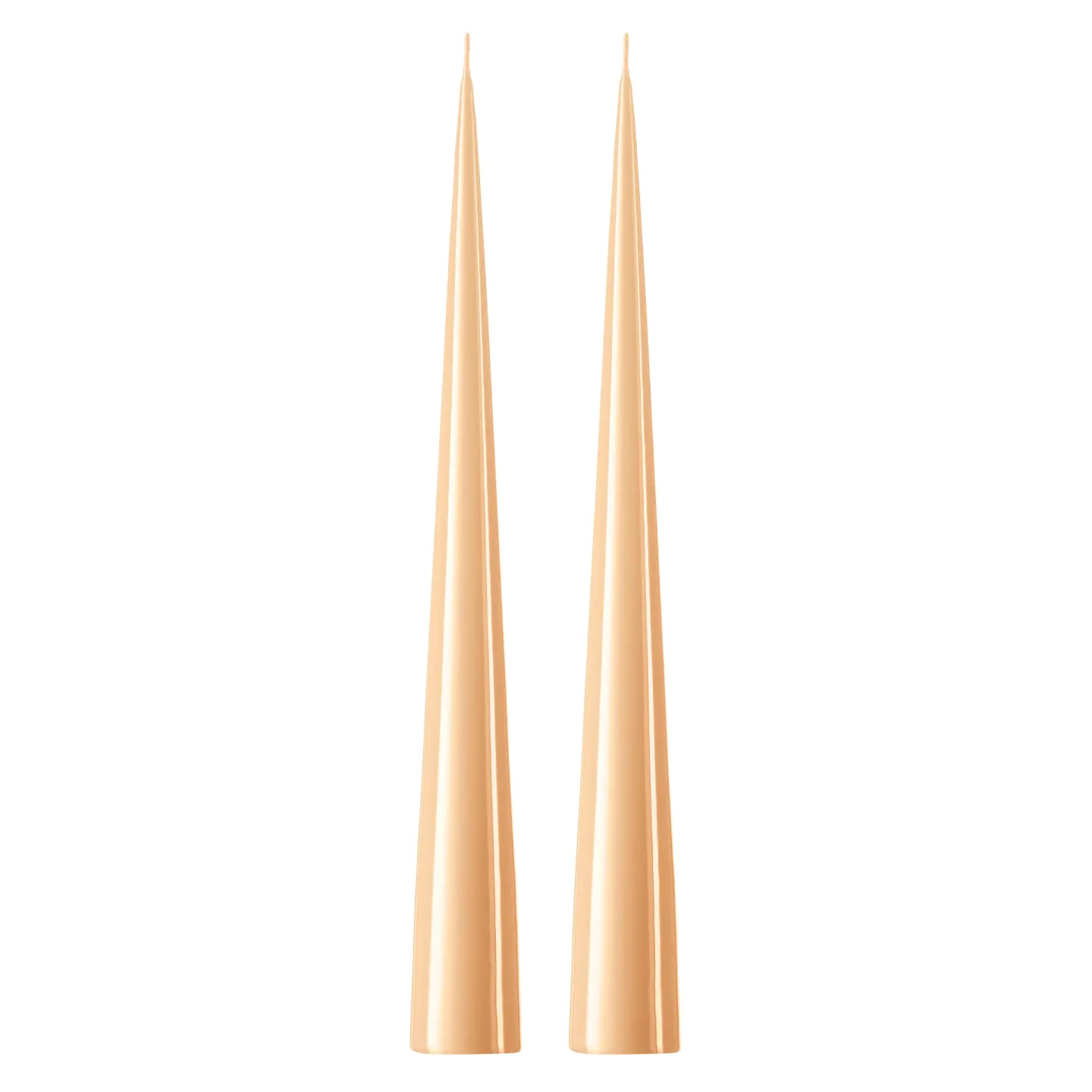 ester & erik ester & erik Kegelkerze 37cm 2er Pack lackiert Melon sorbet 19-0