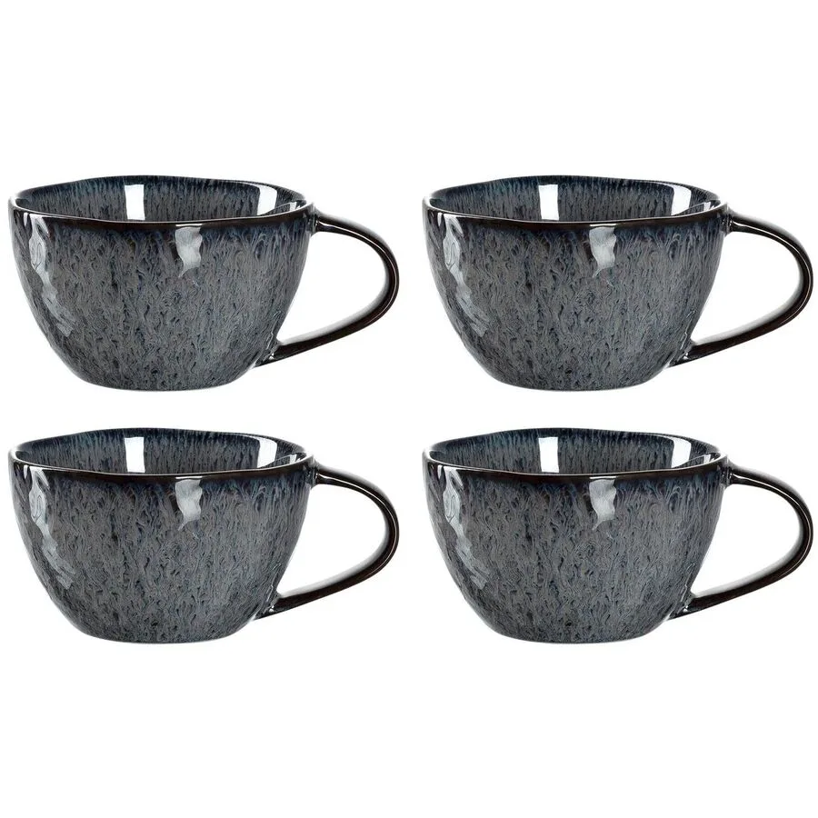 Kaffeetassen-Set Leonardo Anthrazit Keramik H 6 cm 0.29 l
