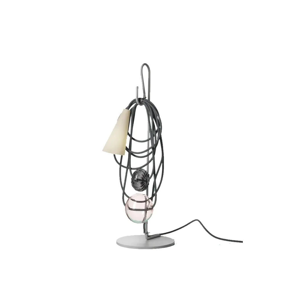 Foscarini Filo bordslampa grå, amethyst queen